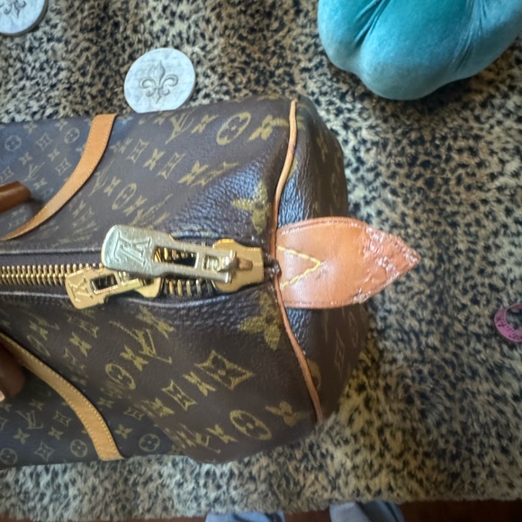 AUTHENTIC Louis Vuitton  Monogram Canvas Brown Keepall 60 Bandouliere Bag- EUC - Picture 5 of 14